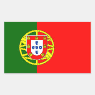 Portugal Flag Rectangular Sticker