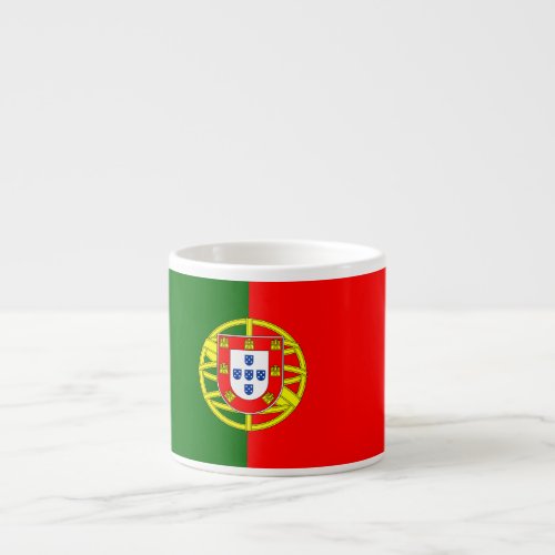 Portugal Flag Red Green Gold Coat Of Arms Espresso Cup