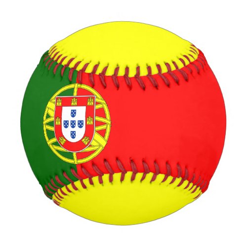 Portugal Flag Red Green Yellow Coat Of Arms Baseball