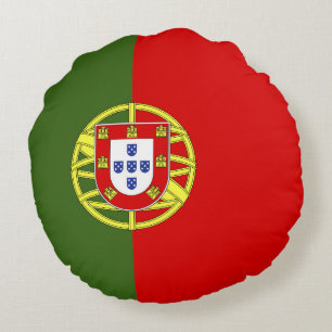 Portugal flag round pillow