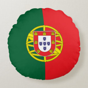 Portugal Flag Round Pillow