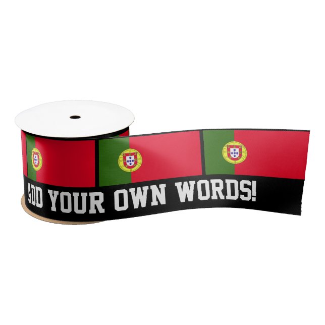 Portugal Flag Satin Ribbon (Spool)