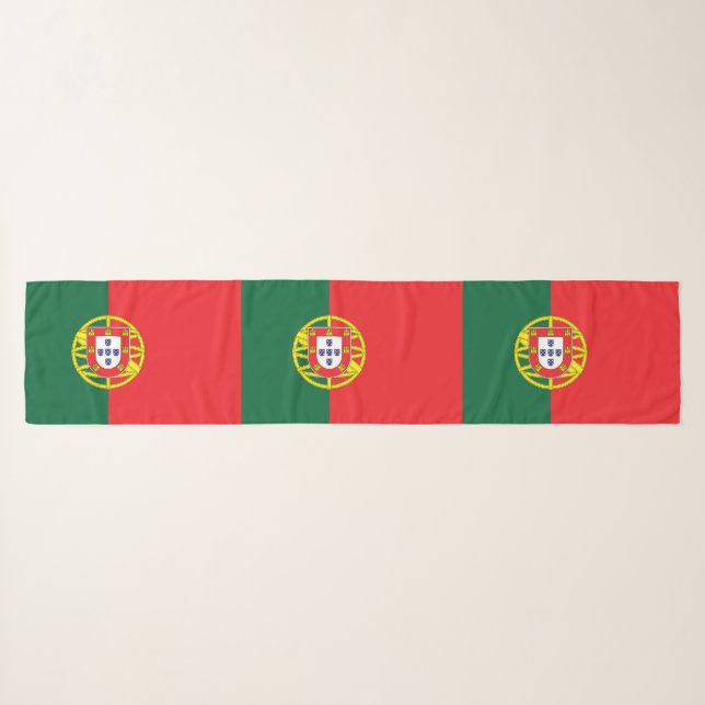 Portugal Flag Scarf (Front (Horizontal))