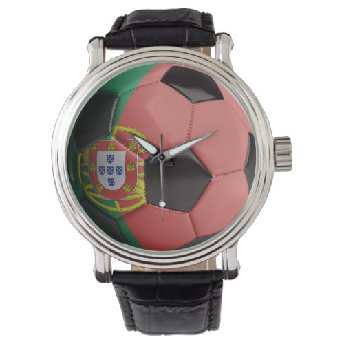 Portugal flag Soccer Ball Watch