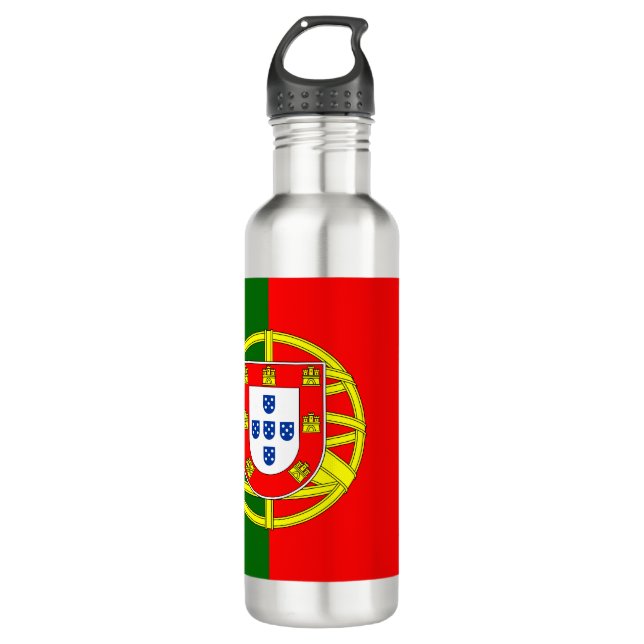 Portugal Flag Stainless Steel Water Bottle (Front)