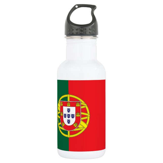 Portugal Flag Stainless Steel Water Bottle (Front)