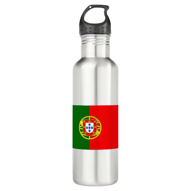 Portugal Flag Stainless Steel Water Bottle (Front)