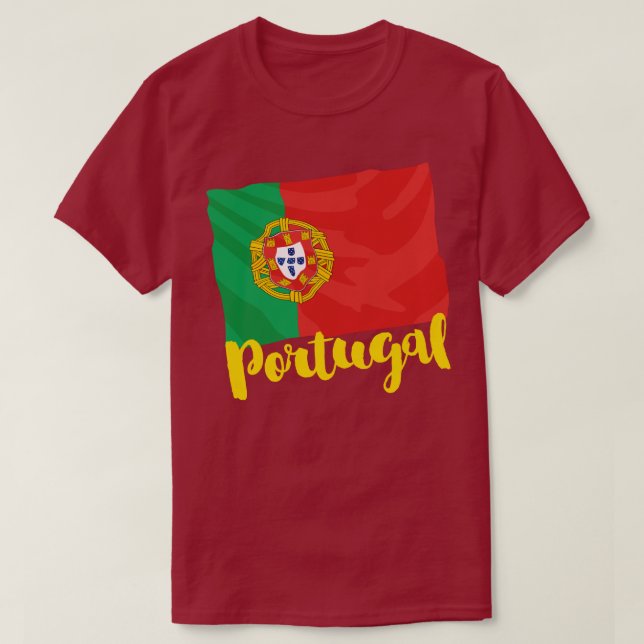 Portugal Flag T-Shirt (Design Front)