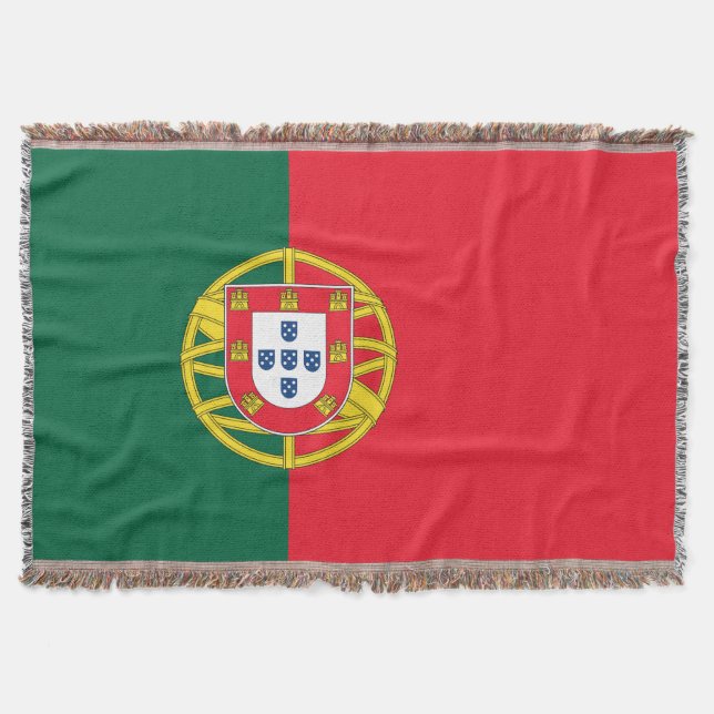 Portugal flag throw blanket (Front)