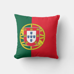 Portugal flag throw pillow
