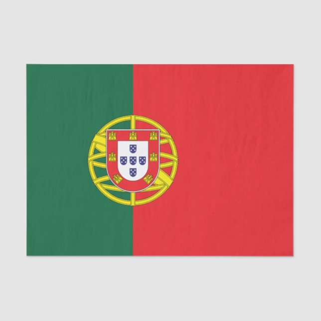 Portugal Flag Tissue Paper (Front)