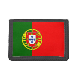 Portugal Flag TriFold Nylon Wallet