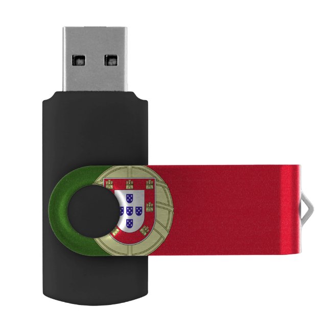 Portugal Flag USB Flash Drive (Opened)