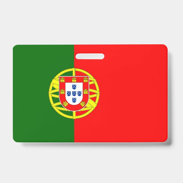 Portugal flag Vertical Badge (Front)