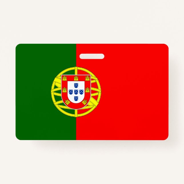Portugal flag Vertical Badge (Front)