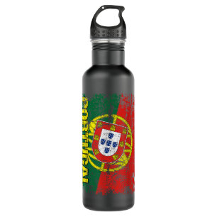 PORTUGAL Flag Vintage Distressed PORTUGAL Stainless Steel Water Bottle