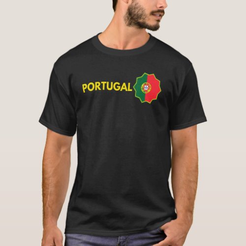 Portugal Flag Vintage Portuguese Flag Training Soc T_Shirt