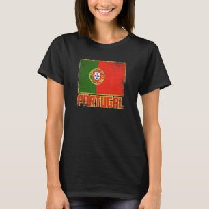 Portugal Flag Vintage Retro Country Portuguese Pri T-Shirt