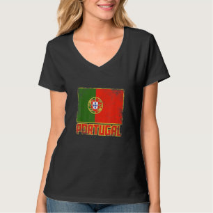 Portugal Flag Vintage Retro Country Portuguese Pri T-Shirt