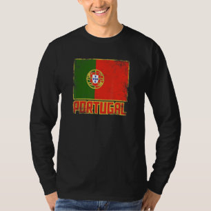 Portugal Flag Vintage Retro Country Portuguese Pri T-Shirt