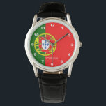 Portugal Flag Watch<br><div class="desc">Watch contains Portugal flag, the "Portugal" text and the Watch style can be modified to fit your needs. if you need help for a customization feel free to contact me.</div>