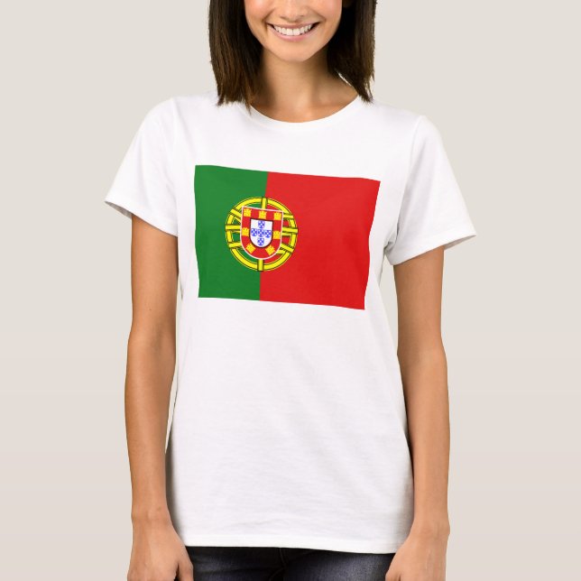 Portugal Flag x Map T-Shirt (Front)