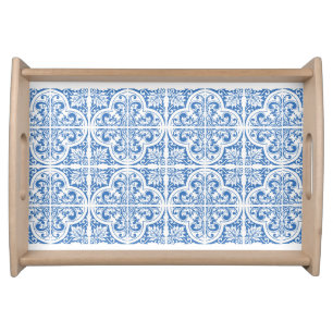 Portugal Food Tray Blue Tiles Elegance