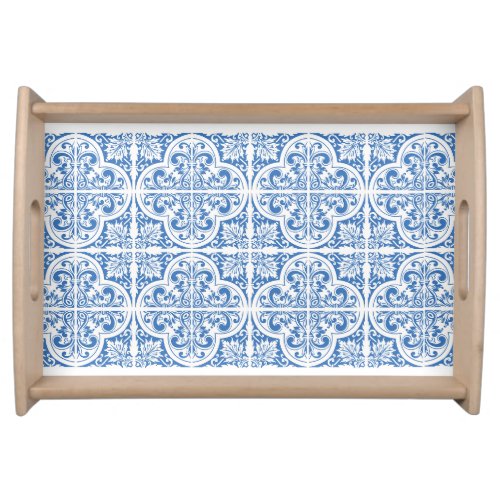 Portugal Food Tray  Blue Tiles Elegance