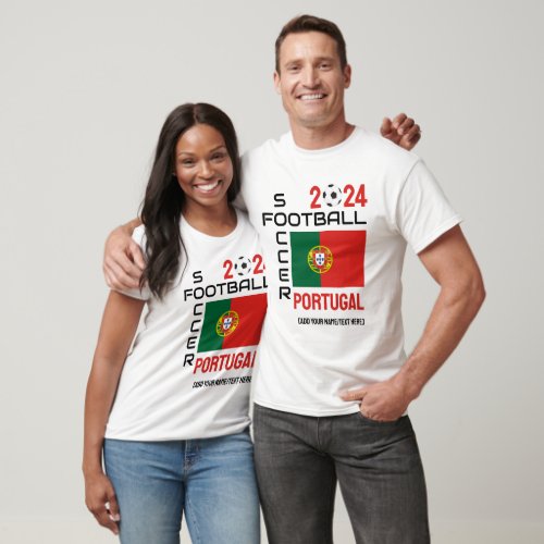 PORTUGAL Football Custom Name 2024 ANY YEAR  T_Shirt