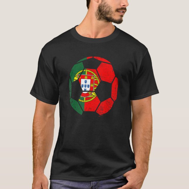 Portugal Football World Soccer Portuguese Fan Coun T-Shirt (Front)