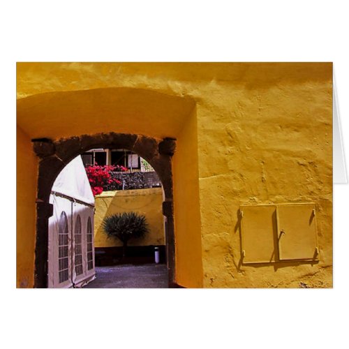 PORTUGAL Funchal Doorways Card