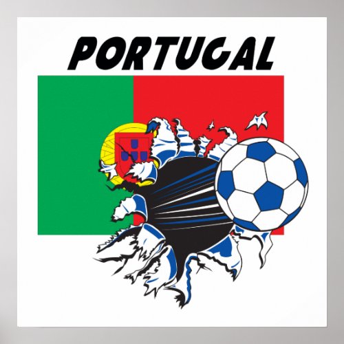 Portugal Futbol Soccer Poster