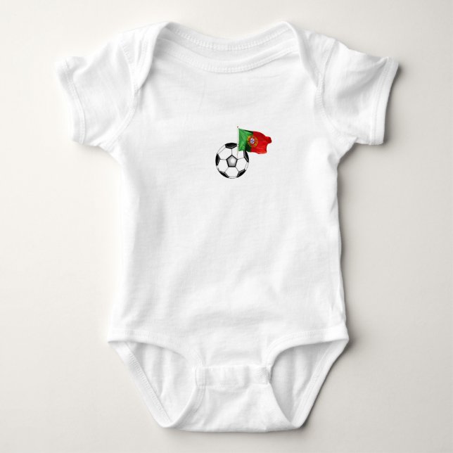 Portugal: Futebol / Soccer baby Baby Bodysuit (Front)