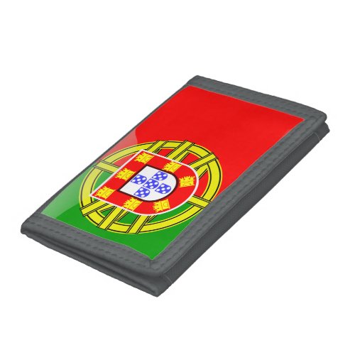 Portugal glossy flag trifold wallet