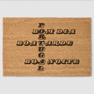 Portugal Good morning afternoon night Coir Mat