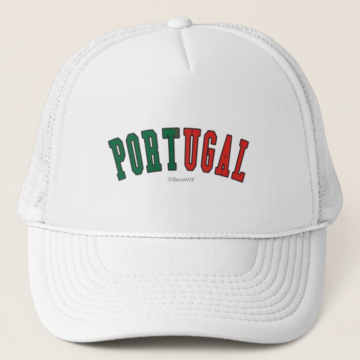 Portugal in National Flag Colors Trucker Hat