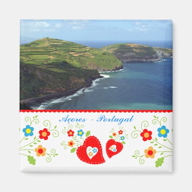 Portugal in Photos - Azores islands Magnet (Front)