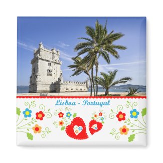 Portugal in photos - Belém Tower Refrigerator Magnets