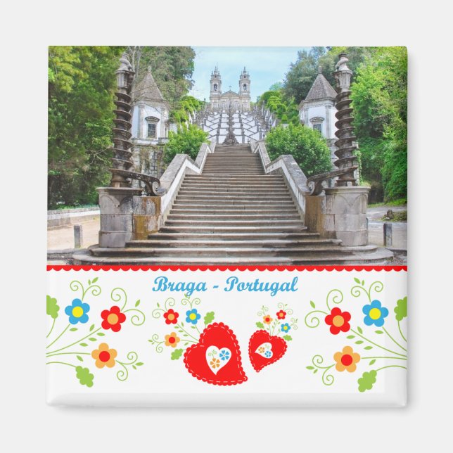 Portugal in photos - Bom Jesus Sanctuary, Braga Magnet (Front)