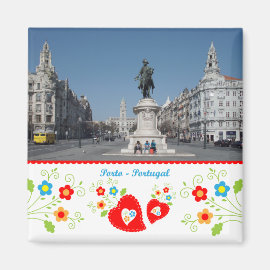 Portugal in photos - Oporto city Fridge Magnet