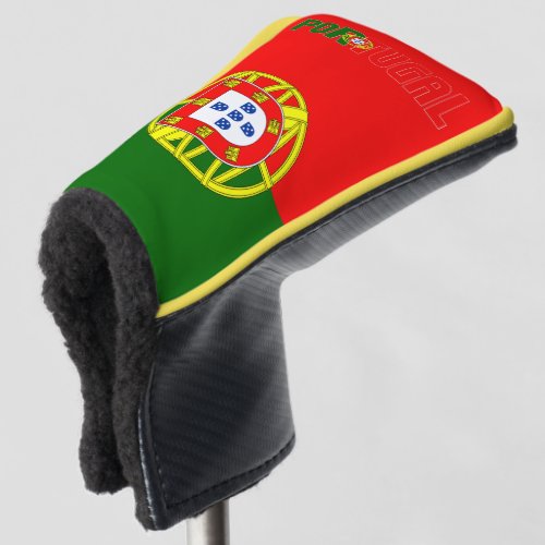 Portugal Inscription Flag Red Green Coat of Arms Golf Head Cover