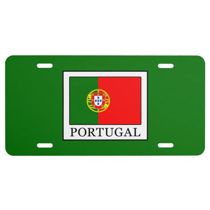 Portugal License Plate Zazzle