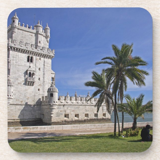 Portugal, Lisbon. Belem Tower, a UNESCO World 2 Coaster (Front)