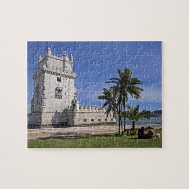 Portugal, Lisbon. Belem Tower, a UNESCO World 2 Jigsaw Puzzle (Horizontal)