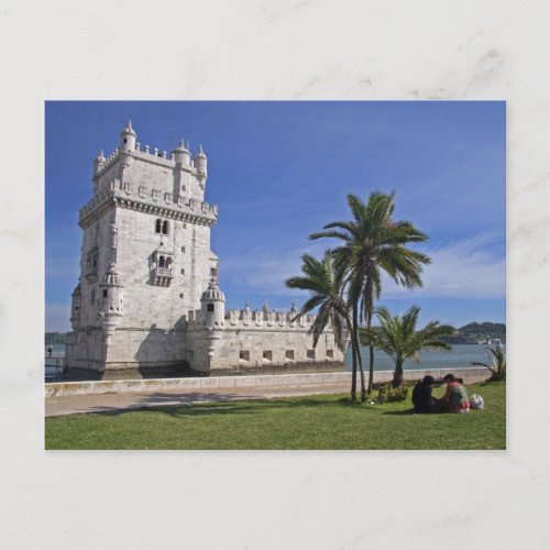 Portugal Lisbon Belem Tower a UNESCO World 2 Postcard