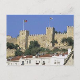Portugal, Lisbon. Castle of Sao Jorge. Postcard