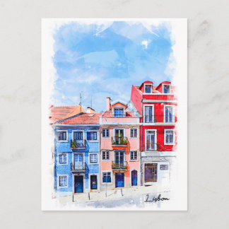 Portugal, Lisbon, Neighborhood Postcard