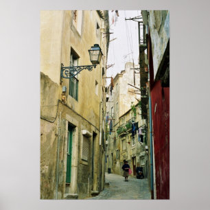Portugal: Lisbon old street Poster