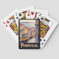 Portugal Lisbon Skyline Illustration Travel Art