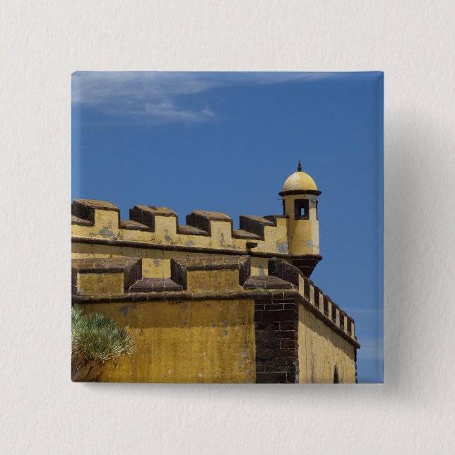 Portugal, Madeira Island, Funchal. Historic Button (Front)